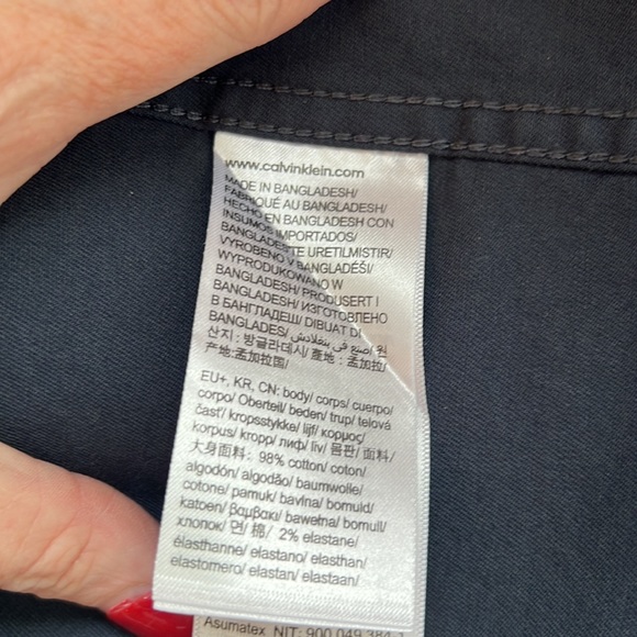 Calvin Klein Men’s Snap Front Jacket, Navy, Size M - Picture 7 of 13